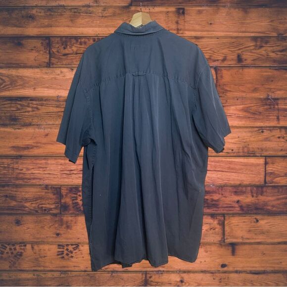 5 for $25🔥Canyon Ridge Navy Button Front Shirt 3XL Tall - Picture 2 of 10